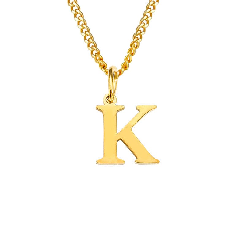 Stainless Steel Initial Necklace