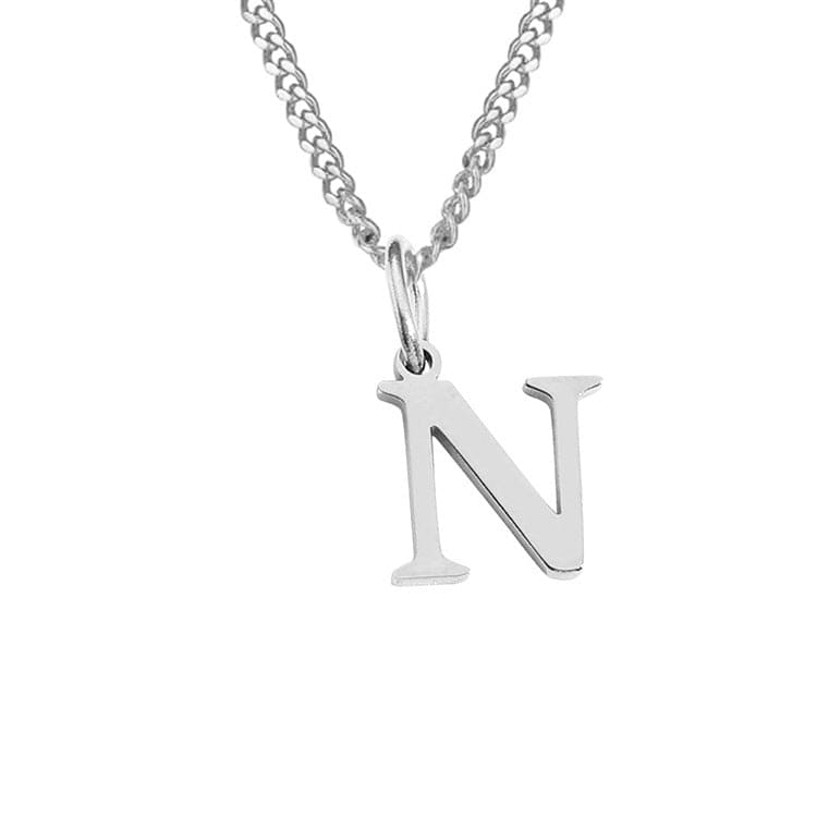 Stainless Steel Initial Necklace