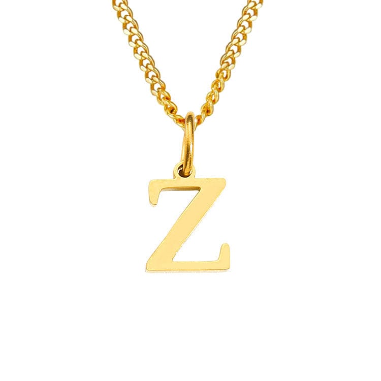 Stainless Steel Initial Necklace
