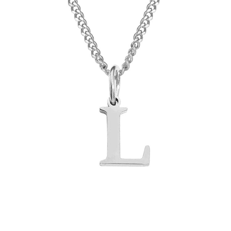Stainless Steel Initial Necklace