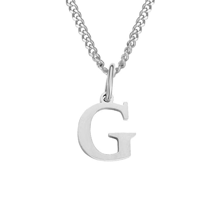Stainless Steel Initial Necklace