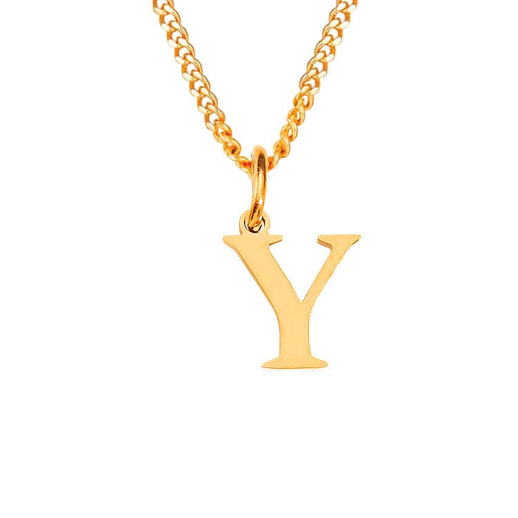 Stainless Steel Initial Necklace
