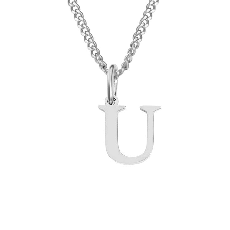 Stainless Steel Initial Necklace