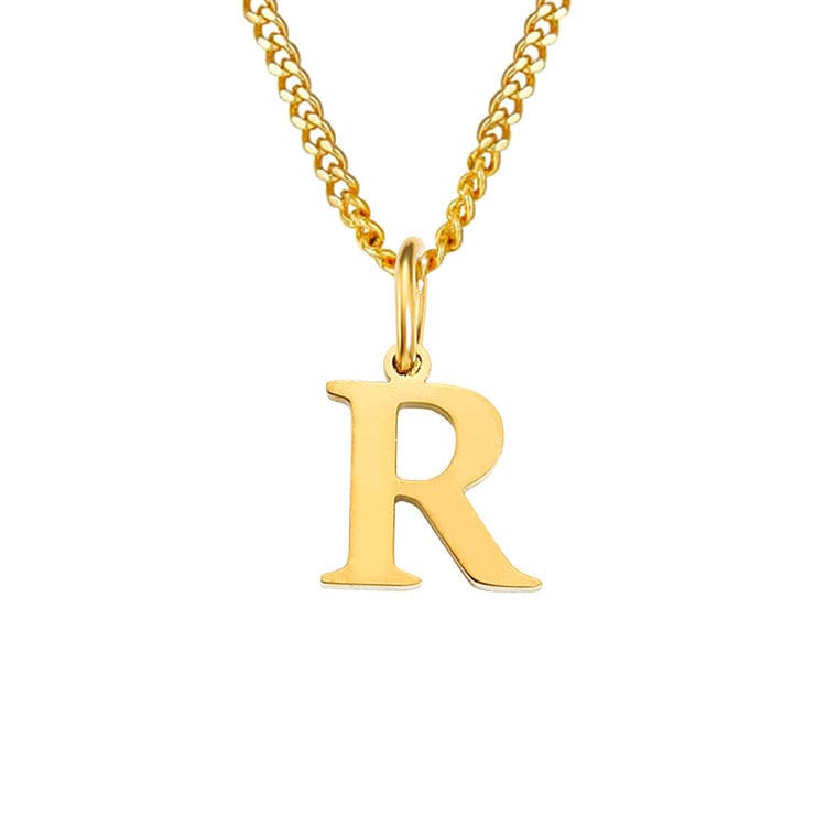 Stainless Steel Initial Necklace