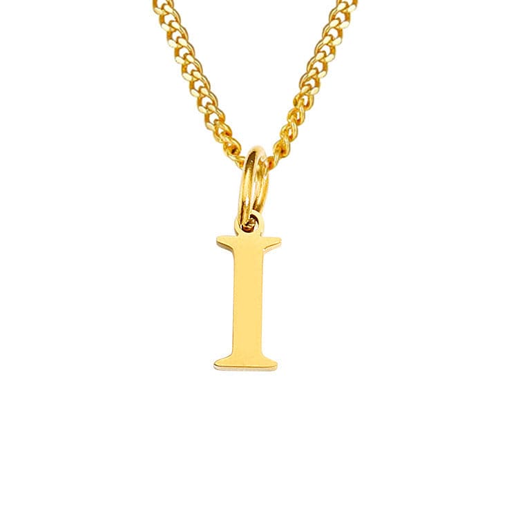 Stainless Steel Initial Necklace
