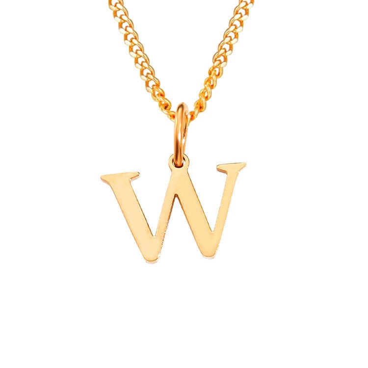 Stainless Steel Initial Necklace