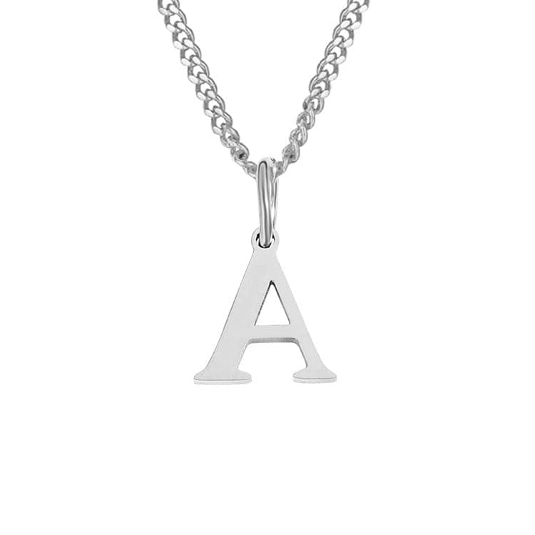 Stainless Steel Initial Necklace
