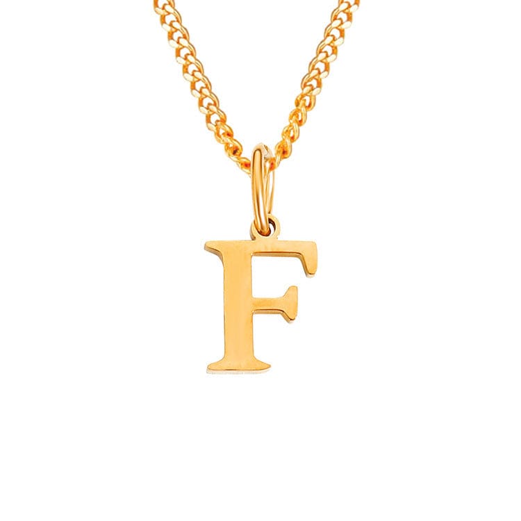 Stainless Steel Initial Necklace