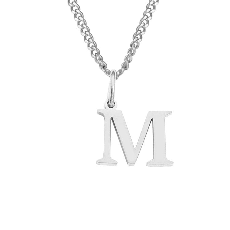 Stainless Steel Initial Necklace