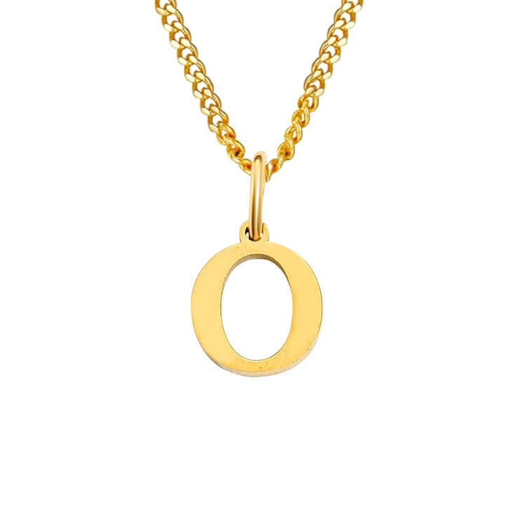 Stainless Steel Initial Necklace