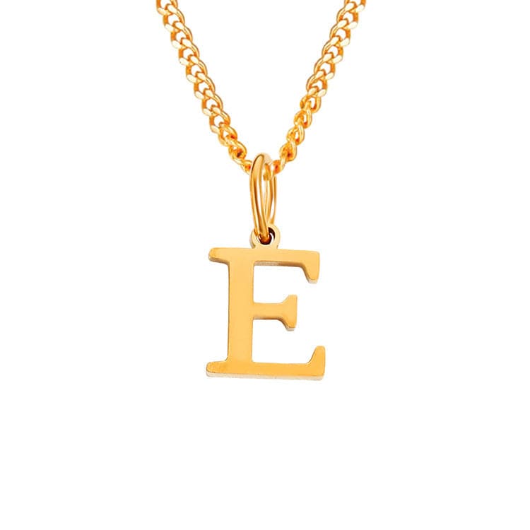 Stainless Steel Initial Necklace