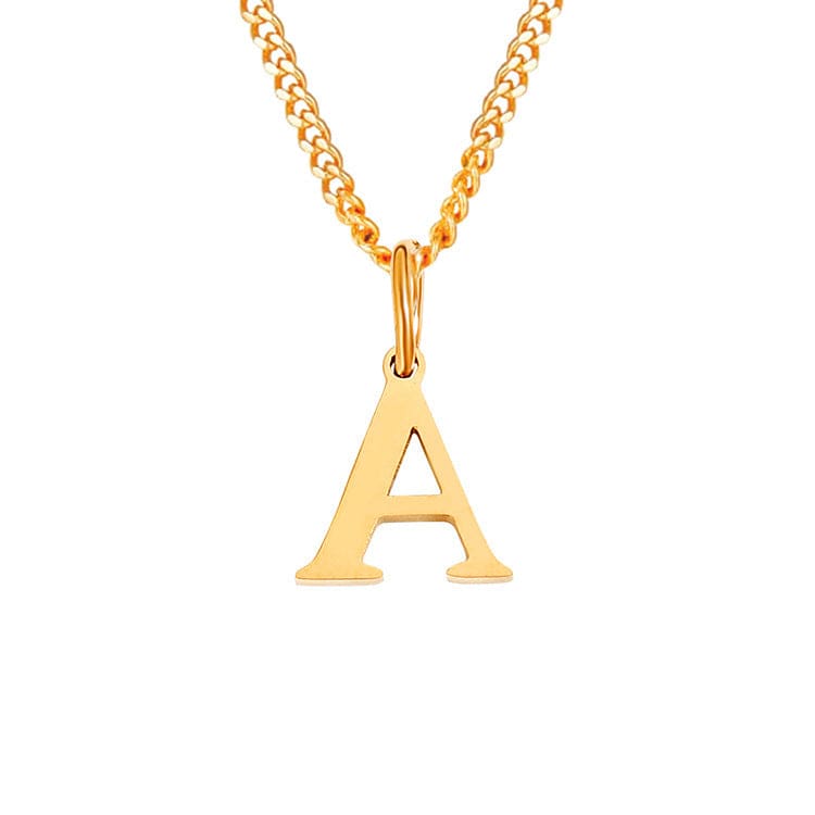 Stainless Steel Initial Necklace