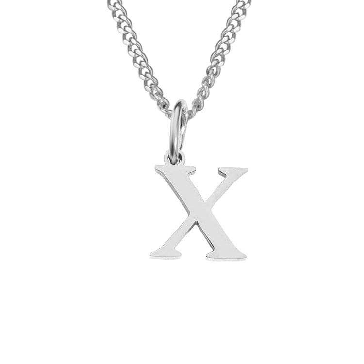 Stainless Steel Initial Necklace