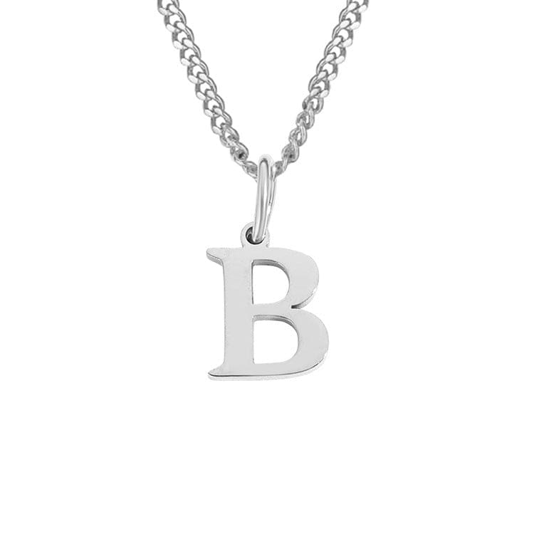 Stainless Steel Initial Necklace