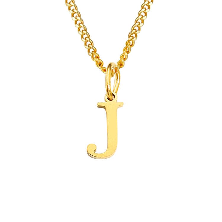 Stainless Steel Initial Necklace