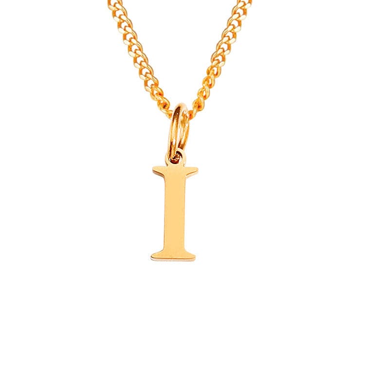 Stainless Steel Initial Necklace