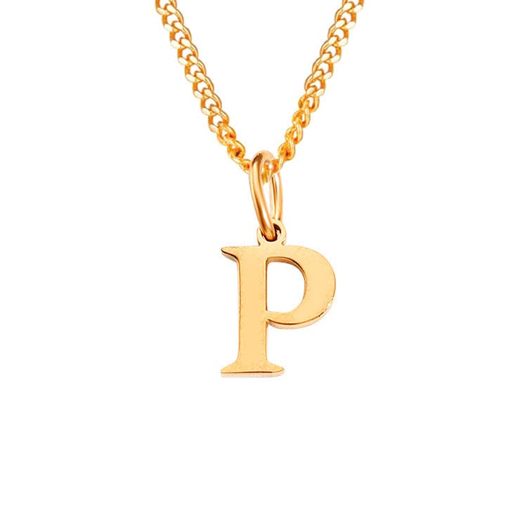 Stainless Steel Initial Necklace