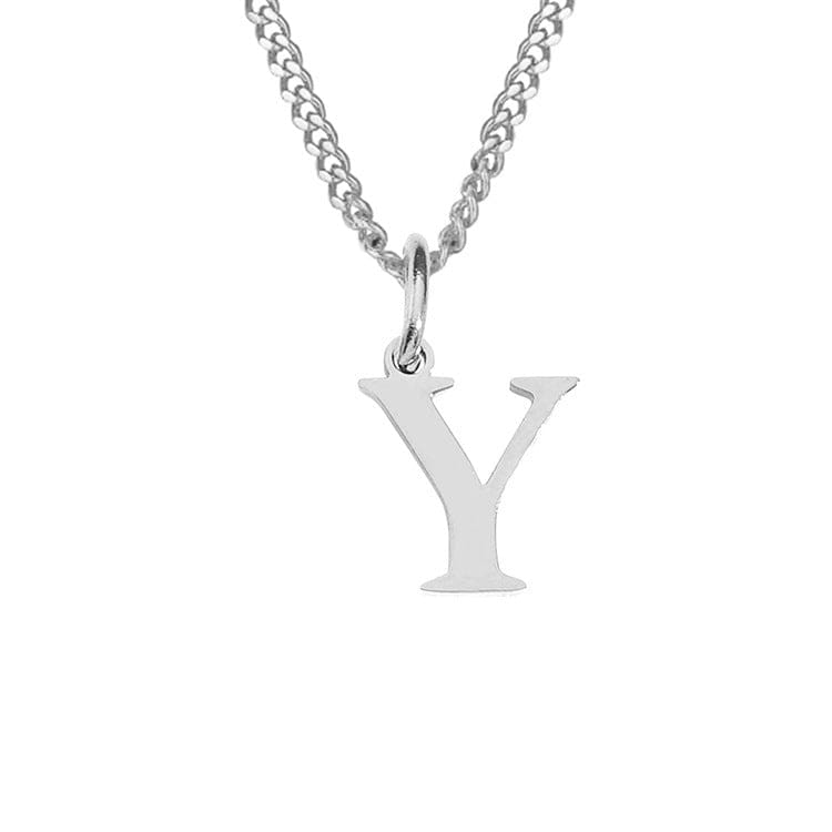 Stainless Steel Initial Necklace
