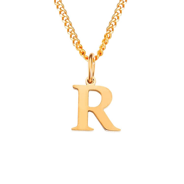 Stainless Steel Initial Necklace