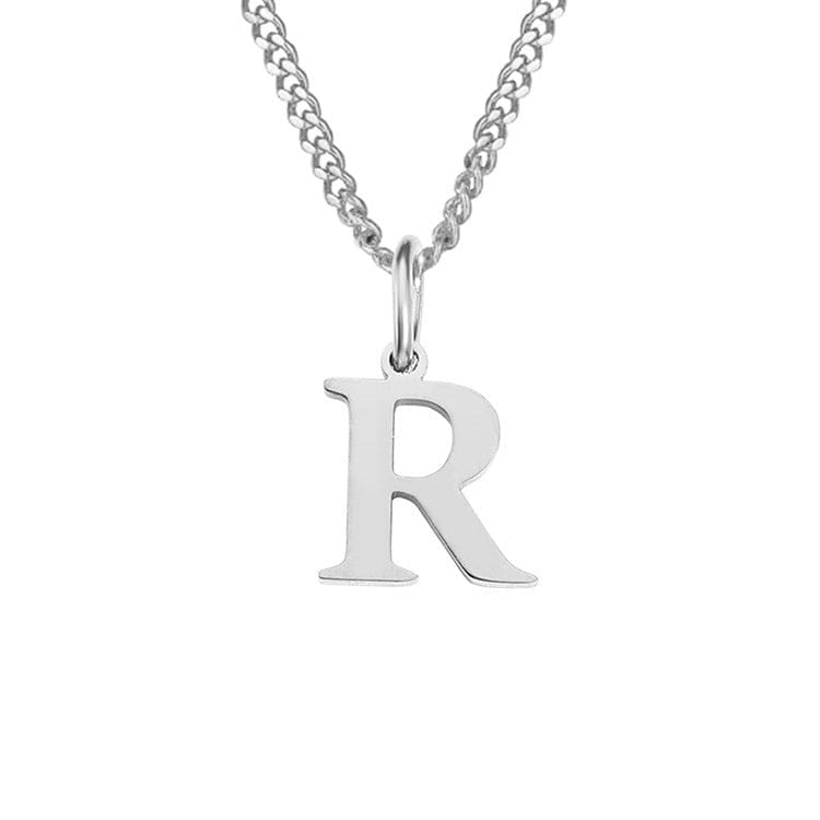 Stainless Steel Initial Necklace