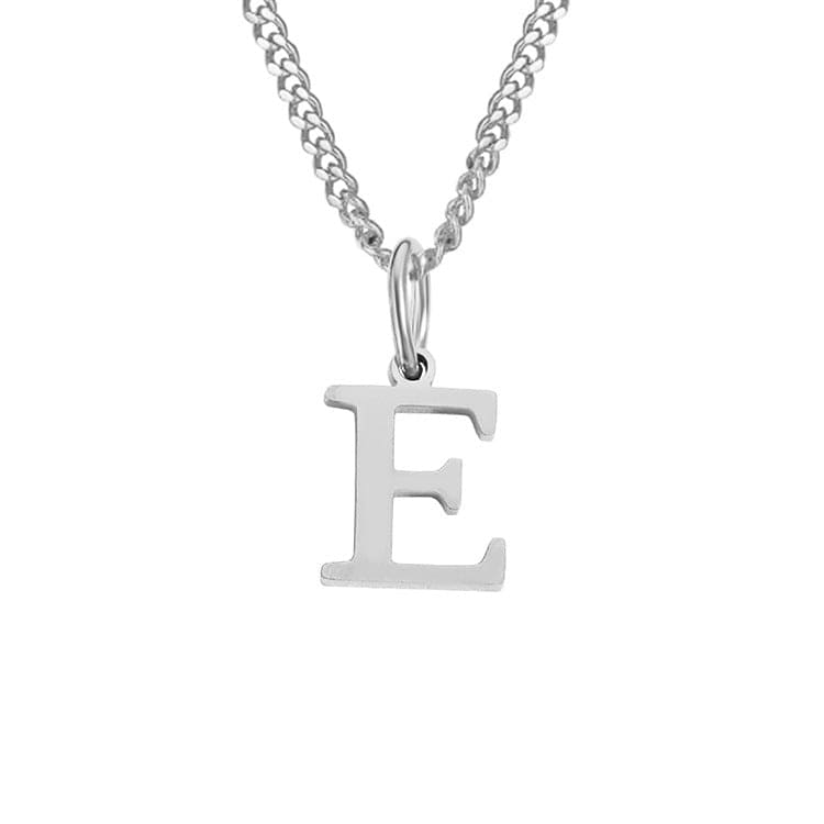 Stainless Steel Initial Necklace