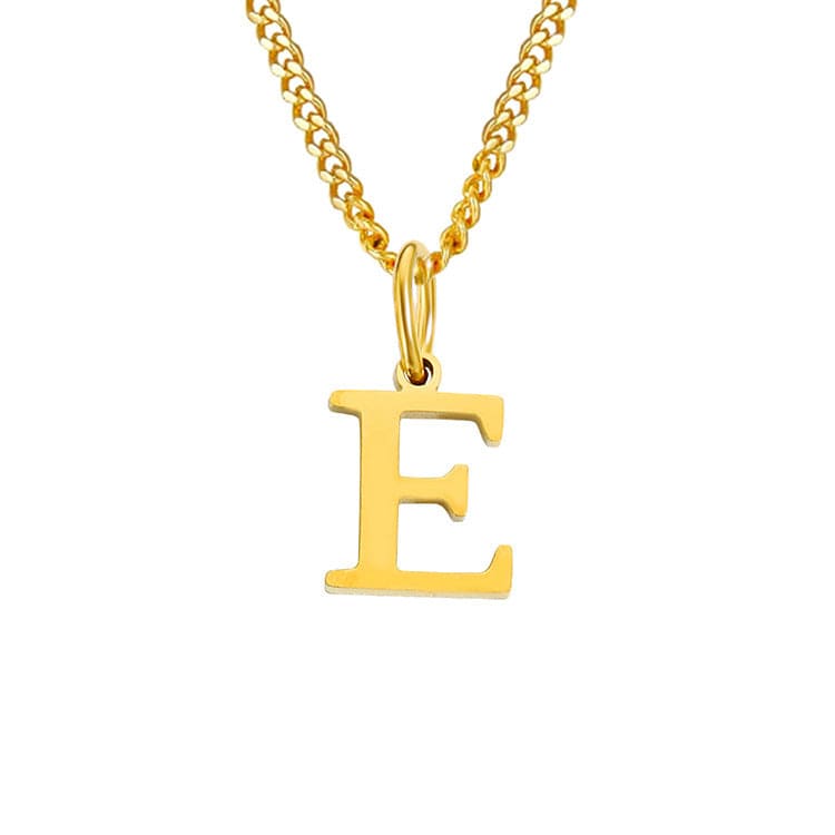 Stainless Steel Initial Necklace