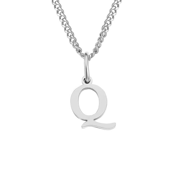 Stainless Steel Initial Necklace