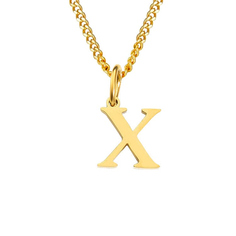Stainless Steel Initial Necklace