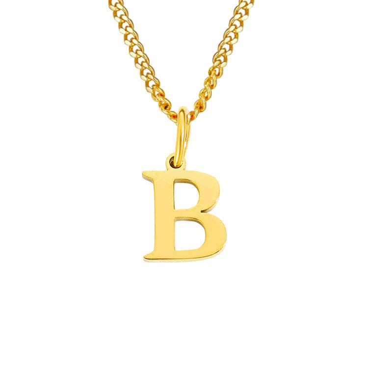 Stainless Steel Initial Necklace