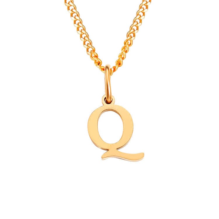 Stainless Steel Initial Necklace