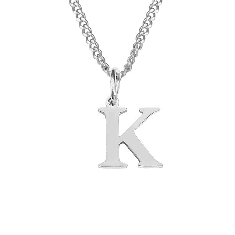 Stainless Steel Initial Necklace