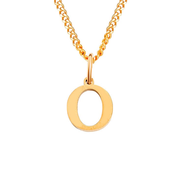 Stainless Steel Initial Necklace