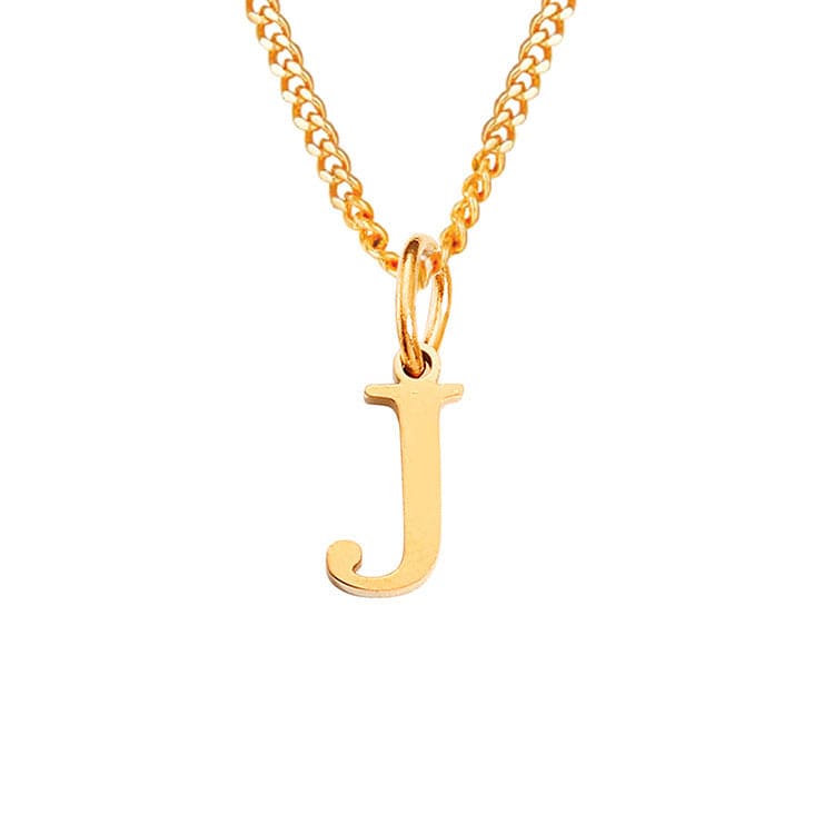 Stainless Steel Initial Necklace
