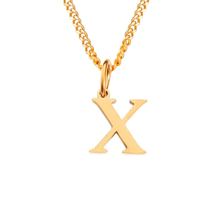 Stainless Steel Initial Necklace