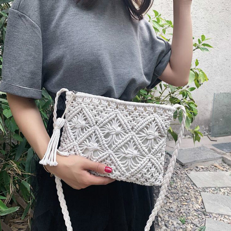 Boho Macrame Crossbody Shoulder Bag