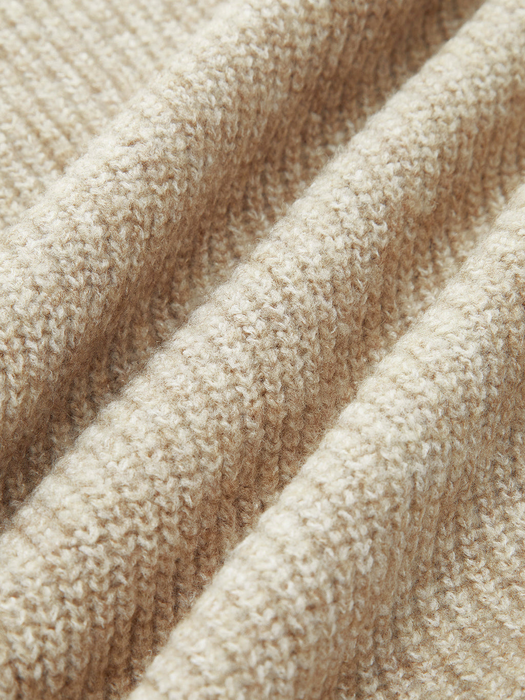 Casual Ribbed Knit Zipper Sweater