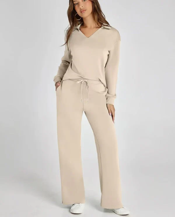 Collared Lounge Set