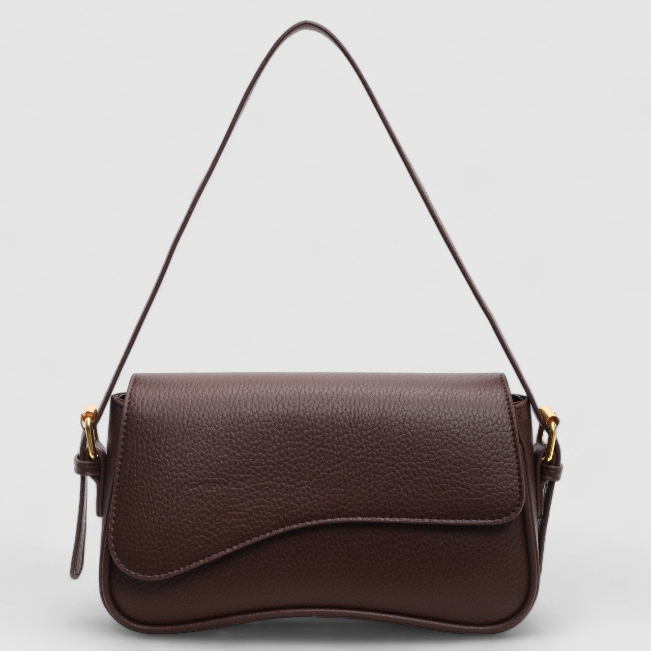 Wave Design Vegan Leather Shoulder Bag