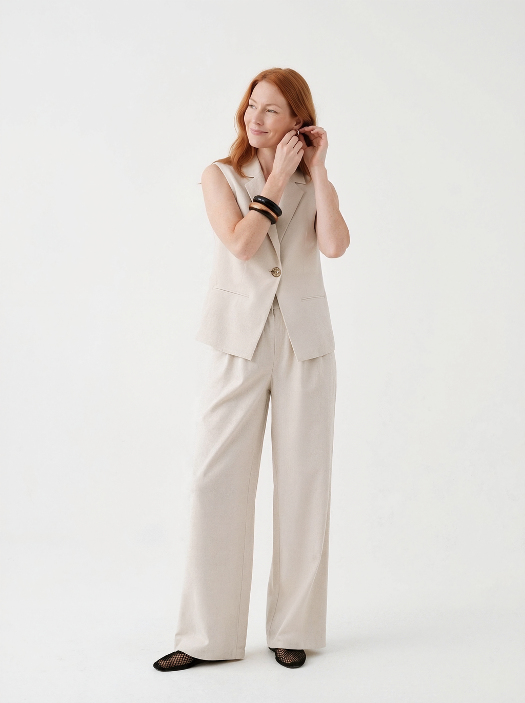Sleeveless Tailored Vest