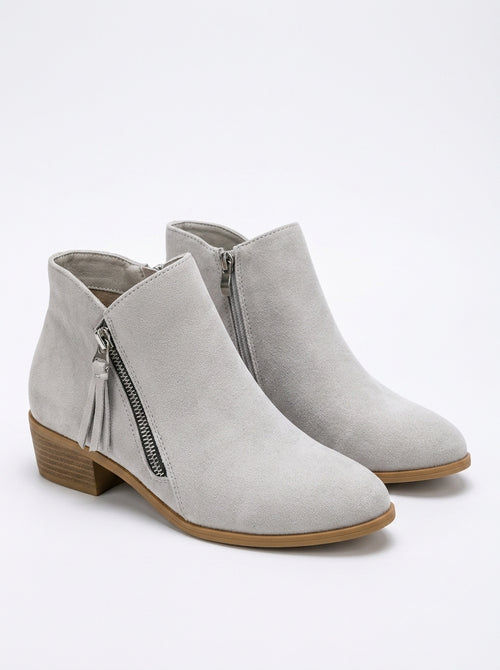 Block Heel Ankle Boots