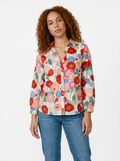 Vibrant Floral Long Sleeve Blouse