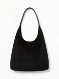 Casual Vegan Suede Hobo Shoulder Bag