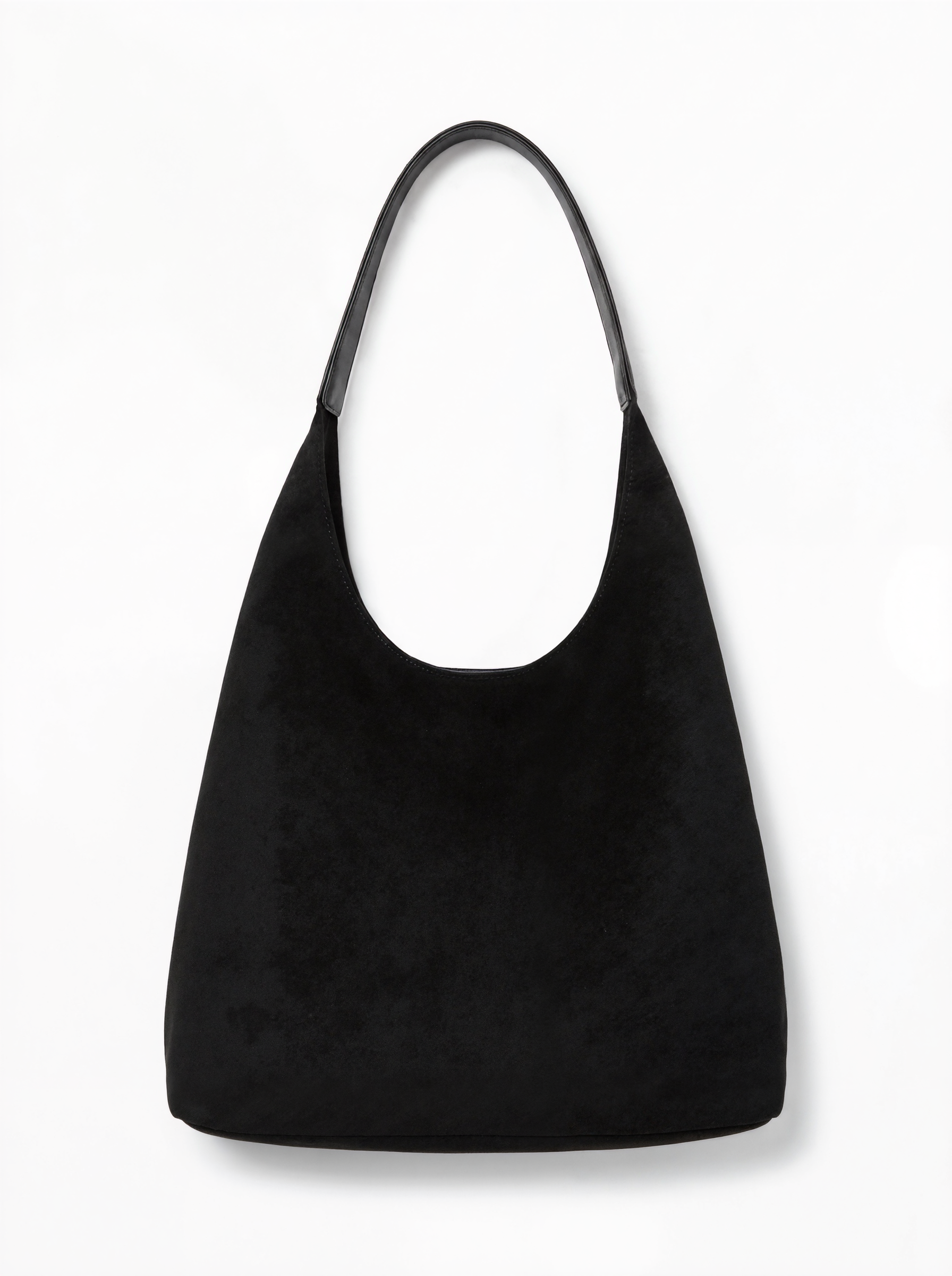 Casual Vegan Suede Hobo Shoulder Bag