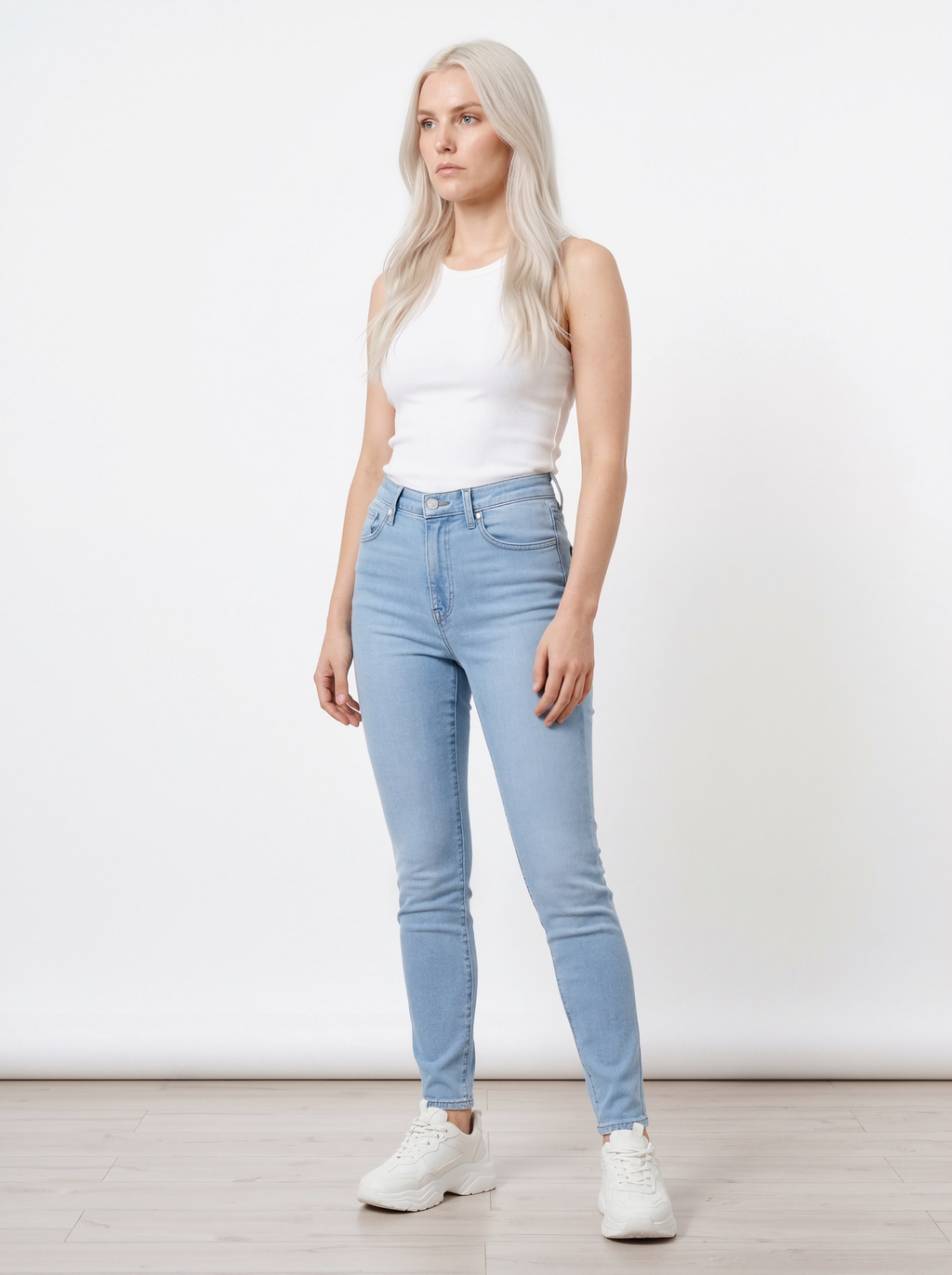 High-Waisted Shaping Jeans