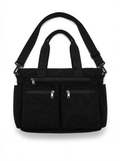 Corduroy Multi-Pocket Shoulder Crossbody Bag