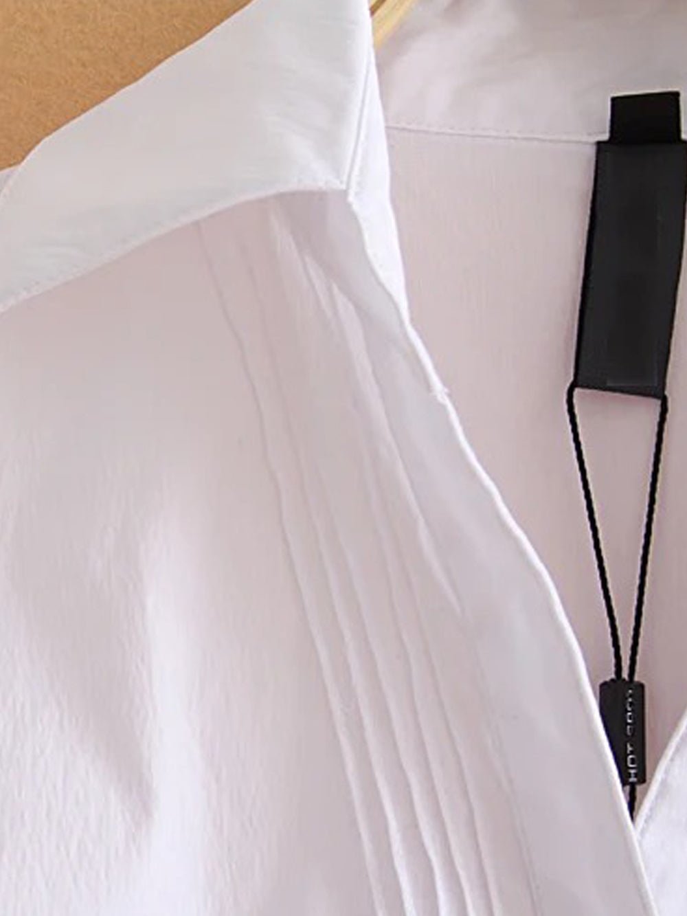 Tailored Button-Front Blouse
