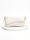 Wave Design Vegan Leather Shoulder Bag