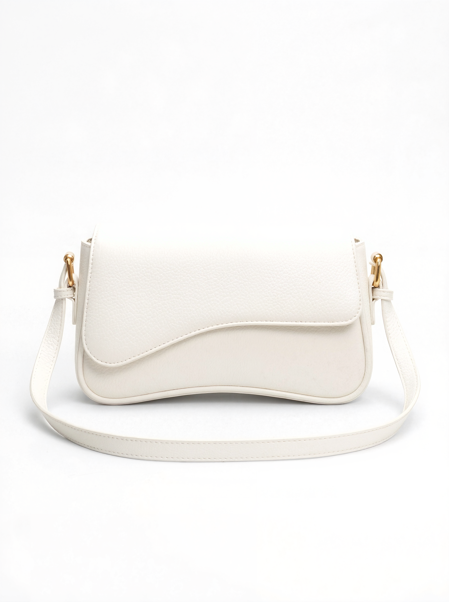 Wave Design Vegan Leather Shoulder Bag