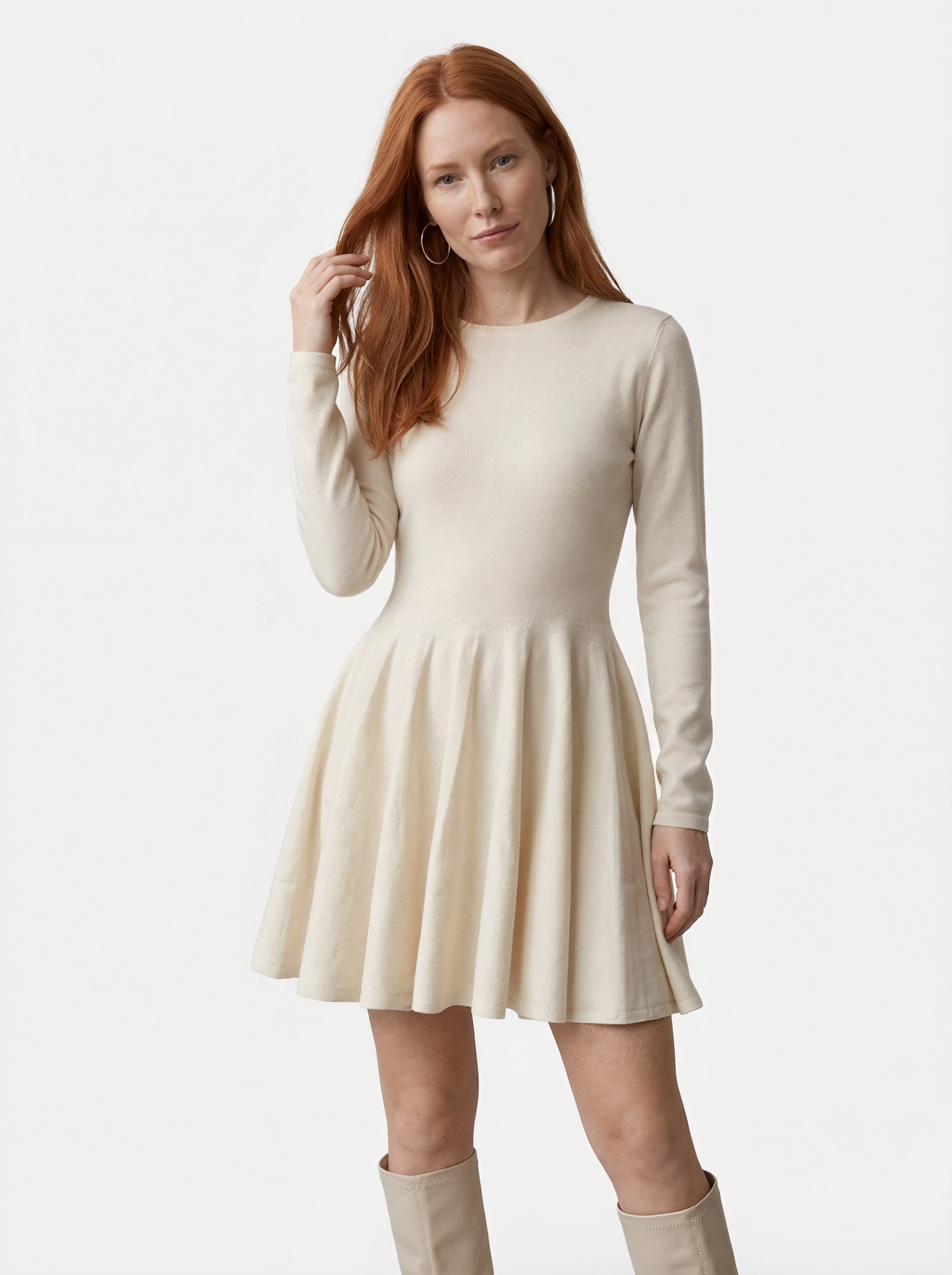 Knit Skater Mini Dress