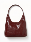 Oversized Vegan Leather Hobo Shoulder Bag